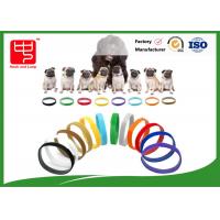 Quality Puppy Id Collars Thin Hook And Loop Straps For Dog Pet , Color Distinguish for sale