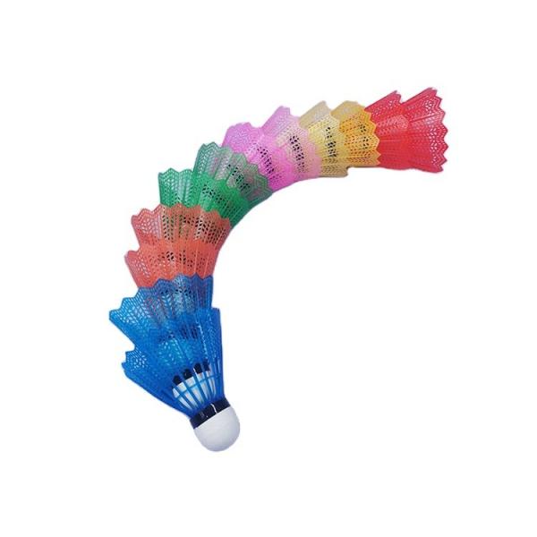 Quality Multi Colored Badminton Plastic Shuttlecock For Outdoor Sports Playing for sale