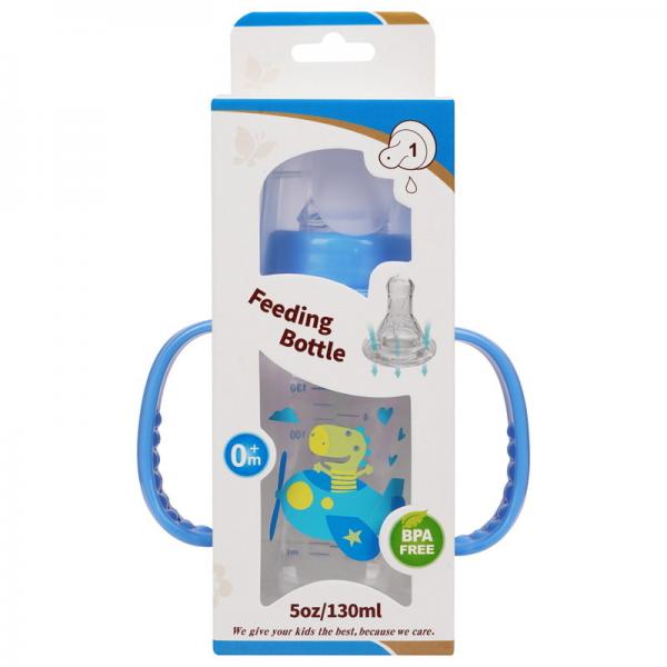 Quality Double Handle 5oz 130ml PP Polypropylene Infant Feeding Bottle for sale