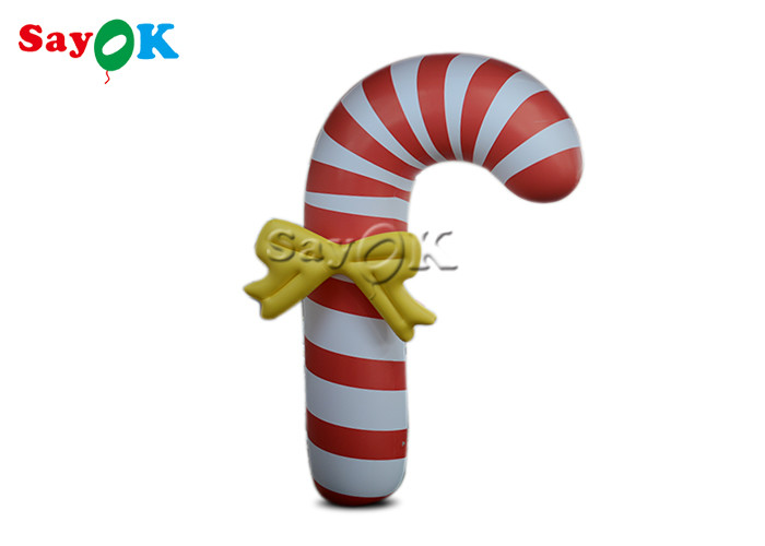 China 2.5m 8.25ft Inflatable Holiday Decorations Christmas Candy Cane factory