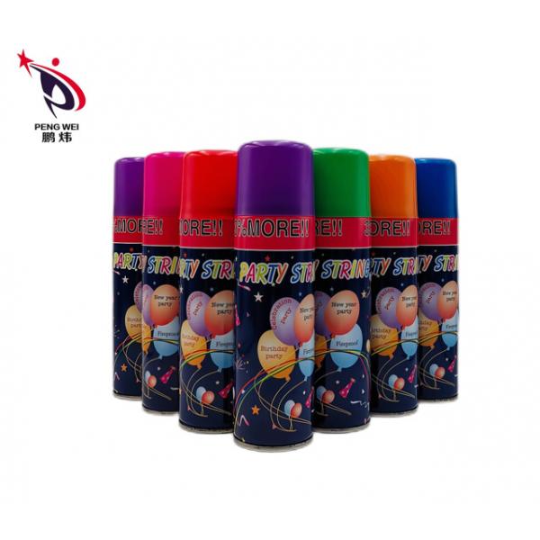 Quality 250ml Harmless Silly String Spray Streamer Assorted Colors Practical for sale