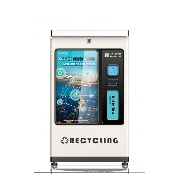 Quality Hospital Glass Bottle Recycling Vending Machine 350KG Reward Redeem Gift / Digital Deposit for sale