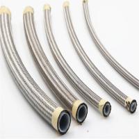 China DN13 Stainless Steel Cover Smooth PTFE Hose for Oil / Coolant factory