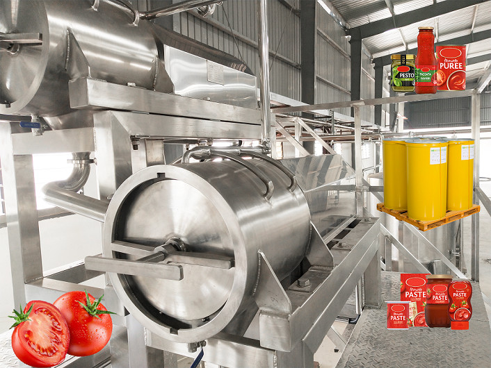 China SS304 500T/D Tomato Ketchup Processing Line Aseptic Bags Packaging factory