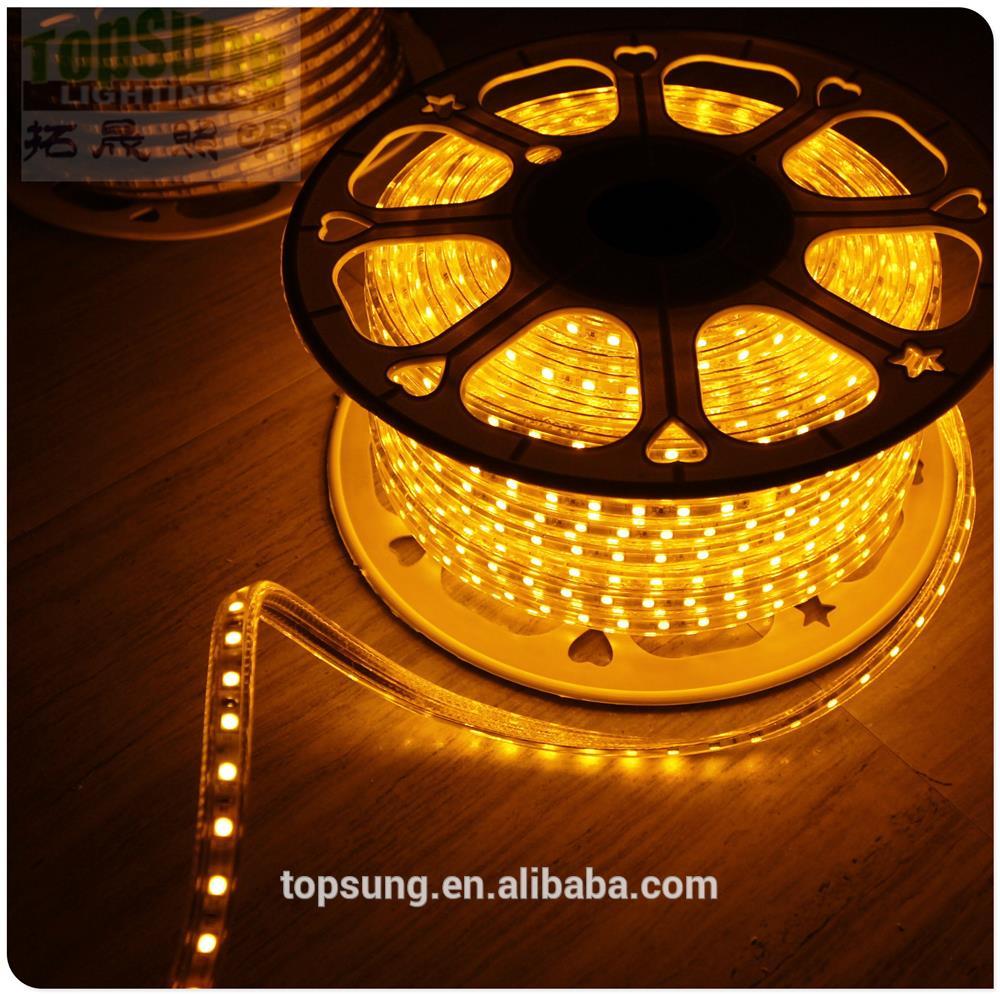 2017 new 110V AC yellow ledstrip ip65 tape SMD 60LED/M Manufacturer