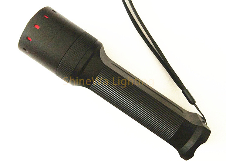 China 800 Lumen Most Powerful Tactical Flashlight with Long Distance 300M , Magnetic USB Cable for sale