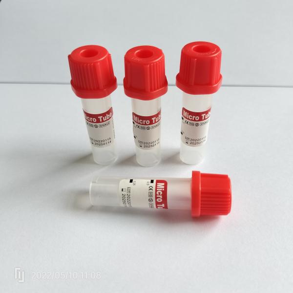 Quality No Additive Red Microtainer 0.5ml Pediatric Blood Collection Tube for sale