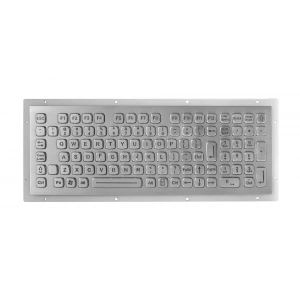 Quality Industrial 102 Keys Panel Mount Keyboard dynamic water proof stainless steel for sale