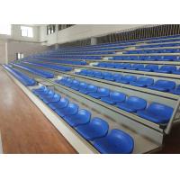 Quality Multi Color Indoor School Bleachers / Telescopic Seats 280mm Row Height for sale