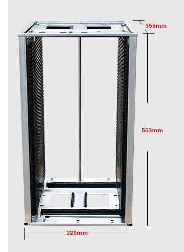 Quality Metal Plastic SMT PCB Rack For PCB Loader Machine / PCB Unloader Machine for sale