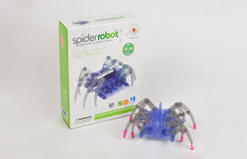 China Blue Intelligent Spider Robot DIY Educational Toys For Kids factory