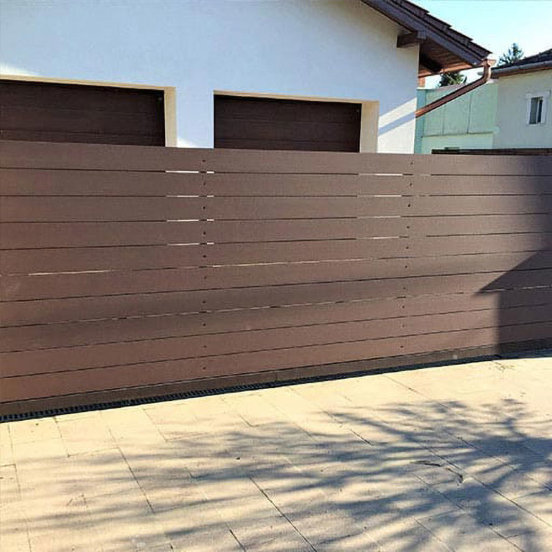 China Commercial WPC Fence Panels Rotproof WPC Composite Fence Slats factory