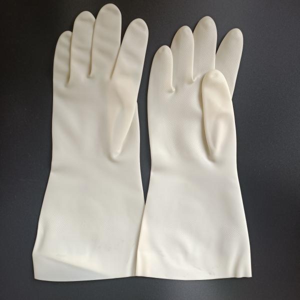 Quality 320mm Chemical Resistant Gloves Nitrile Home White Restaurant Nitrile Gloves for sale