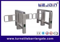 China Access Control System Secure Swing Barrier Gate With Stainless Steel Housing factory