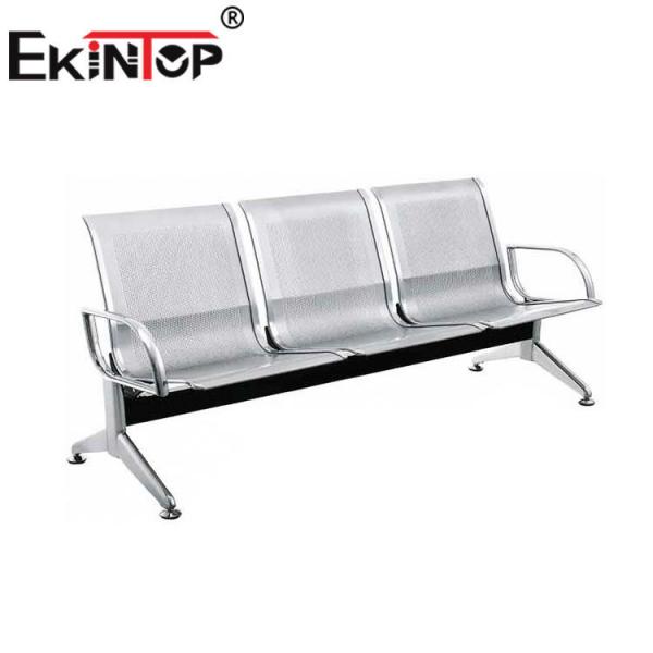 Quality 3 Seats Steel Frame Public Waiting Chair Comfortable For Bus Subway Station for sale