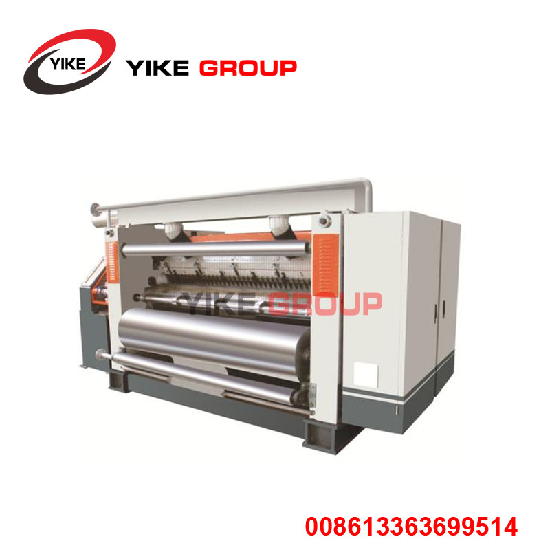 China YK-2200 Speed 150m/min SF-320C fingerless type single facer machine for BHS,FOSBER,TCY, Corrugated Cardboard Production factory