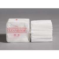 Quality 9x9 Inch White Dry Polyester Cleanroom Wipes For Labs for sale