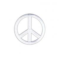 China Peace Sign Embroidered Iron On Fabric Patches 3D Handmade DIY For Garment Hat factory