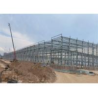 China Large Span Prefabricated Steel Structure Construction With Fire Retardant Coating for sale