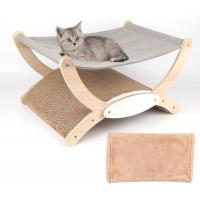China Cat'S Nest Wooden Cat Bed Swing Cat Rocker Chair All Seasons Removable And Washable Cat'S Bed Cat'S Scratch Board factory