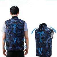 China 245g Air Conditioning Vest For Men Summer Cooler Stand Collar factory