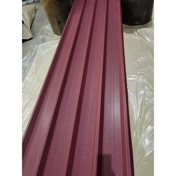 Quality Z275=G90 Super SMP 40 Years Pre-Painted Galvanized Red Color Textured Trapezoida for sale