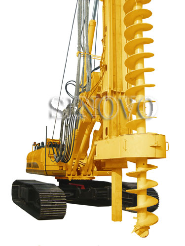 Quality CFA rotary drilling rig TR180W mounted on original CAT base with pull winch for sale