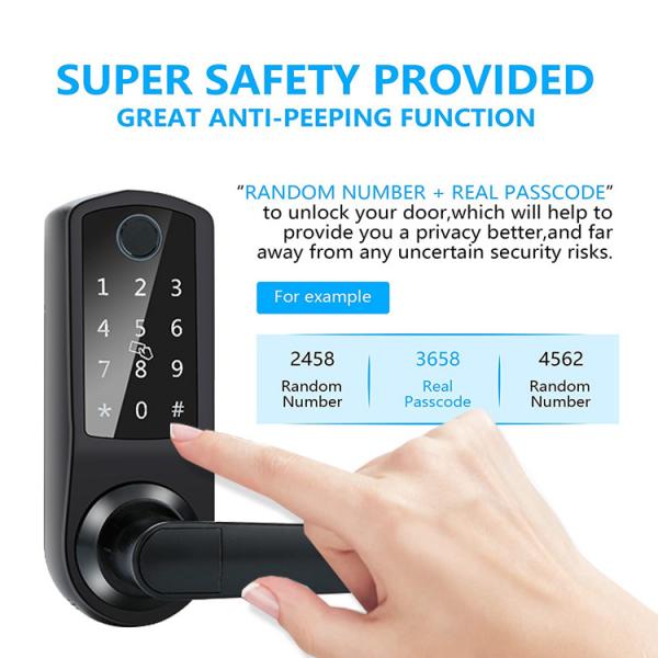Quality Fingerprint Electronic Keypad Main Door Lock Digital Lock App for sale