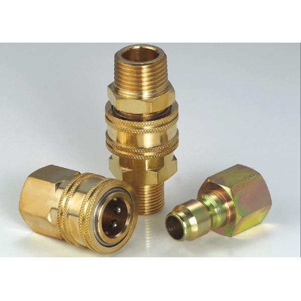 Quality Anti Leakage High Flow Quick Disconnect Hydraulic Coupling For Steam Washers for sale