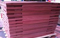 China Sliced Cut Natural Red Sapele Wood Veneer Flooring Sheet For Furniture factory