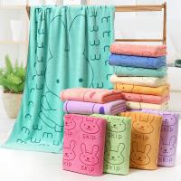 China Square Kids Bath Towel Set 3 Pcs Towels with Cartoon Rabbit Print and Polyester Fiber factory