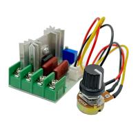 Quality AC 220V 2000w Motor Speed Controller Dimmers Governor Module Potentiometer for sale