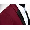 China Style Fancy Red Mens Slim Fit Tuxedo Business 4 Season Breathable Long Sleeves factory
