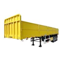 China 40FT 3 Axle Container Semi Trailer With Removable Side Wall factory