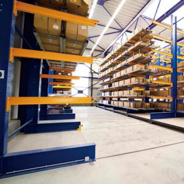 Quality Electric Mobile Cantilever Rack System Warehouse Storage Racking Heavy Duty for sale