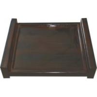 Quality Dark Brown Hotel Guestroom Resin Collection Towel Tray 200*150*H40mm for sale
