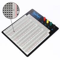 Quality ABS Plastic Soldering Breadboard Transparent With Black Aluminum Plate for sale