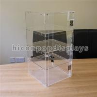 China Lockable 4 - Layer Clear Acrylic Display Tower Desktop Waterproof Display Case factory