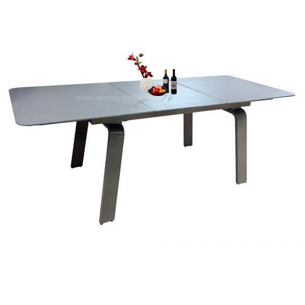 Quality Stylish Moka Stone Look Dining Table Scratch Proof Pavilion Use 10-12 Seats for sale