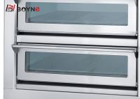 China Stainless Steel Commercial Bakery Kitchen Equipment Two Deck Four Tray Electric Oven factory
