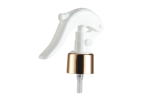 Quality Button Lock Plastic Trigger Sprayer Aluminum Type For Cosmetic Packaging for sale