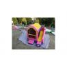 China Pink Cinderella Inflatable Princess Bouncer With Slide Jumping Castle factory