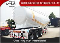 China 2 / 3 Axle Double-Cylinder Bulk Cement Tanker Trailer For Powder Transportation factory