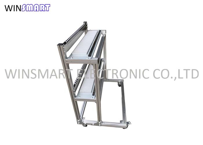 China SAMSUNG SM Stainless Steel Feeder Storage Trolley 2 Layers 4 Wheels factory