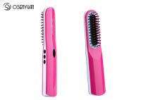 China PTC Heating Home Beauty Machine , Wireless Hair Straightener Brush Comb factory