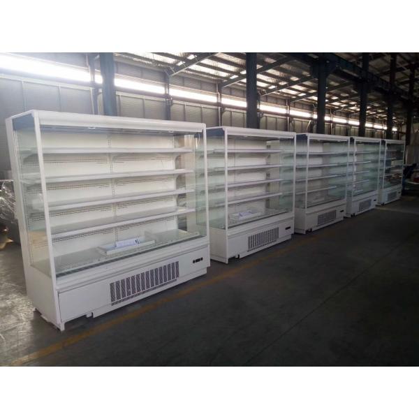 Quality Built - in Compressor Mulitdeck Open Chiller for Beverage, Drinks And Fruits for sale