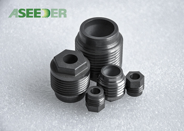 China Cemented Carbide Wear Parts Oil Spray Head Thread Nozzle HS Code 82077000 for sale