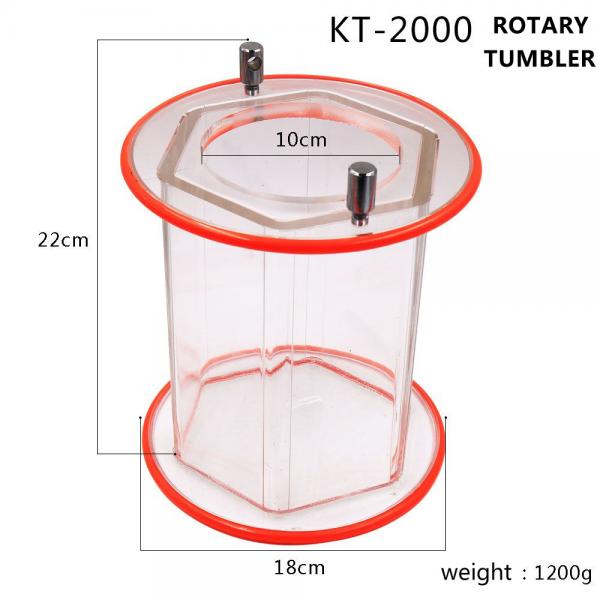 Quality KT2000/6808 Rotary Tumbler Cylinder Roller Jewelry Polisher Barrel for sale
