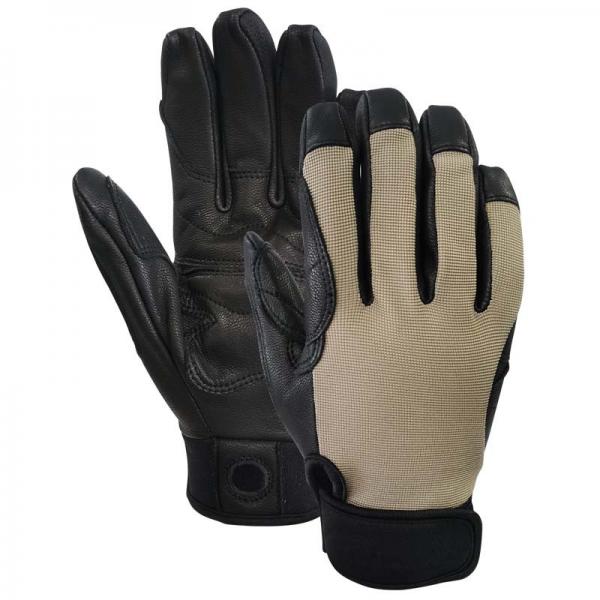 Quality Goatskin Leather Rappelling Gloves , S-XL Outdoor Research Belay Gloves for sale