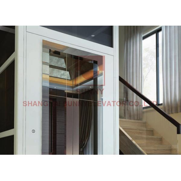 Quality Glass Residential Elevator Small Elevator Lift For Homes Load 250-400kg for sale